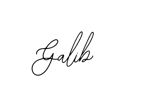 How to make Galib signature? Bearetta-2O07w is a professional autograph style. Create handwritten signature for Galib name. Galib signature style 12 images and pictures png