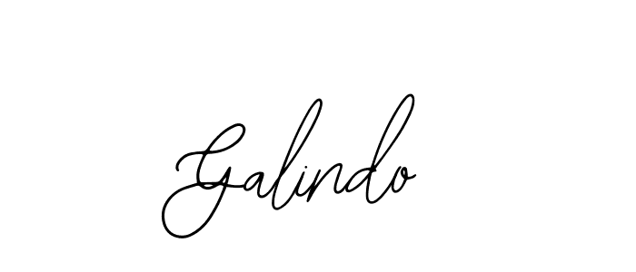 How to make Galindo name signature. Use Bearetta-2O07w style for creating short signs online. This is the latest handwritten sign. Galindo signature style 12 images and pictures png