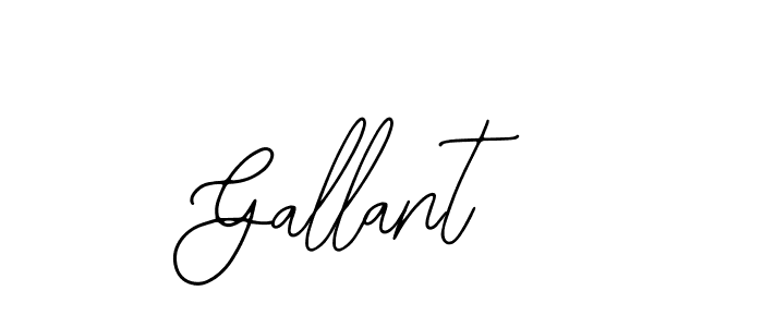 How to make Gallant name signature. Use Bearetta-2O07w style for creating short signs online. This is the latest handwritten sign. Gallant signature style 12 images and pictures png