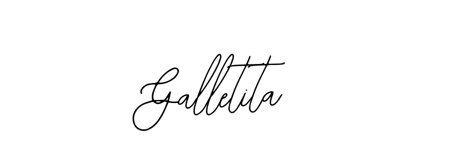 How to make Galletita name signature. Use Bearetta-2O07w style for creating short signs online. This is the latest handwritten sign. Galletita signature style 12 images and pictures png