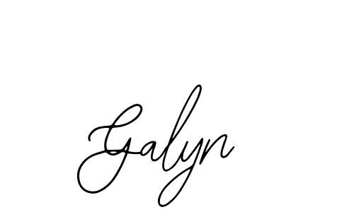 How to make Galyn name signature. Use Bearetta-2O07w style for creating short signs online. This is the latest handwritten sign. Galyn signature style 12 images and pictures png