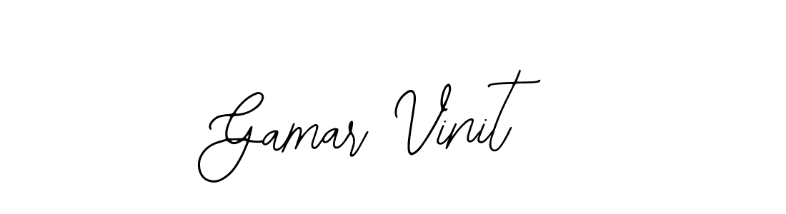 The best way (Bearetta-2O07w) to make a short signature is to pick only two or three words in your name. The name Gamar Vinit include a total of six letters. For converting this name. Gamar Vinit signature style 12 images and pictures png