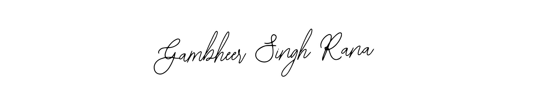 Make a beautiful signature design for name Gambheer Singh Rana. With this signature (Bearetta-2O07w) style, you can create a handwritten signature for free. Gambheer Singh Rana signature style 12 images and pictures png
