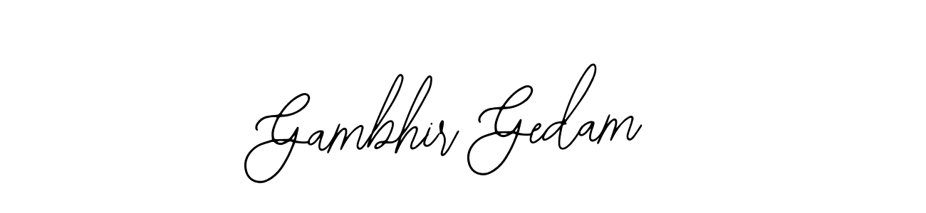 You can use this online signature creator to create a handwritten signature for the name Gambhir Gedam. This is the best online autograph maker. Gambhir Gedam signature style 12 images and pictures png