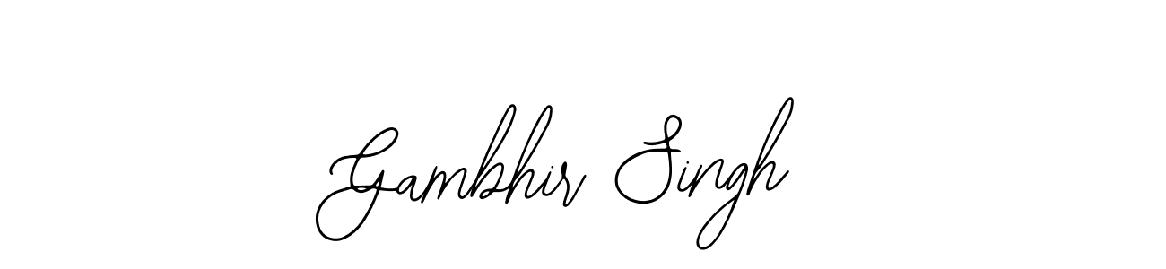 This is the best signature style for the Gambhir Singh name. Also you like these signature font (Bearetta-2O07w). Mix name signature. Gambhir Singh signature style 12 images and pictures png