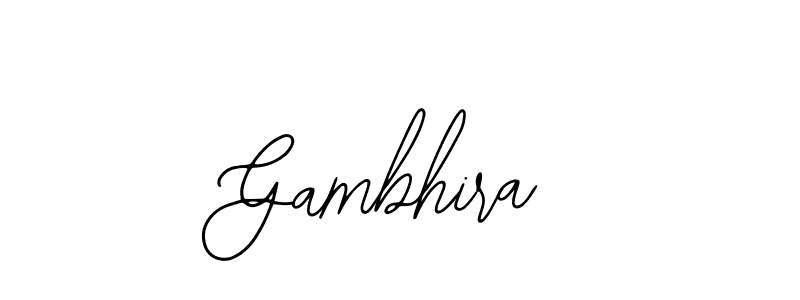 Bearetta-2O07w is a professional signature style that is perfect for those who want to add a touch of class to their signature. It is also a great choice for those who want to make their signature more unique. Get Gambhira name to fancy signature for free. Gambhira signature style 12 images and pictures png