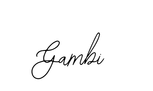 Create a beautiful signature design for name Gambi. With this signature (Bearetta-2O07w) fonts, you can make a handwritten signature for free. Gambi signature style 12 images and pictures png