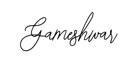 How to make Gameshwar name signature. Use Bearetta-2O07w style for creating short signs online. This is the latest handwritten sign. Gameshwar signature style 12 images and pictures png