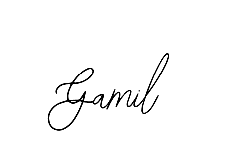 Gamil stylish signature style. Best Handwritten Sign (Bearetta-2O07w) for my name. Handwritten Signature Collection Ideas for my name Gamil. Gamil signature style 12 images and pictures png