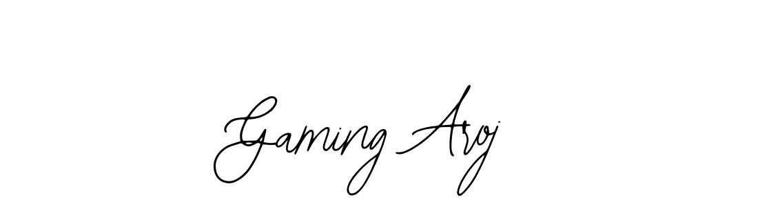Use a signature maker to create a handwritten signature online. With this signature software, you can design (Bearetta-2O07w) your own signature for name Gaming Aroj. Gaming Aroj signature style 12 images and pictures png