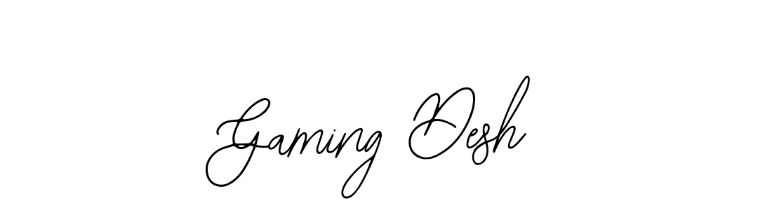 It looks lik you need a new signature style for name Gaming Desh. Design unique handwritten (Bearetta-2O07w) signature with our free signature maker in just a few clicks. Gaming Desh signature style 12 images and pictures png