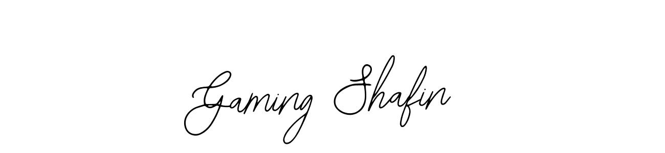 Make a beautiful signature design for name Gaming Shafin. With this signature (Bearetta-2O07w) style, you can create a handwritten signature for free. Gaming Shafin signature style 12 images and pictures png