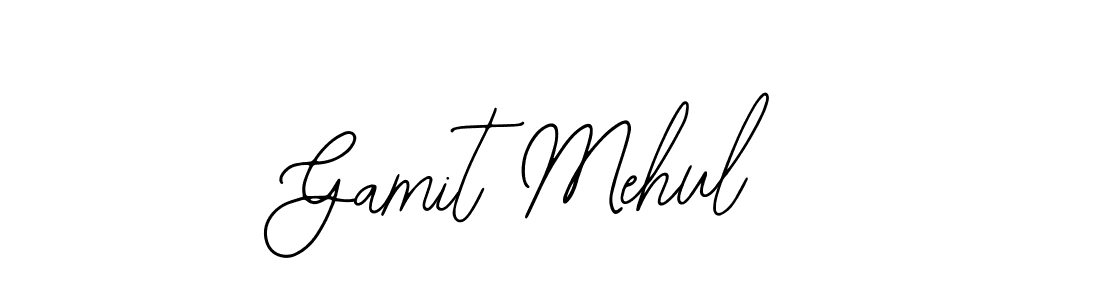 Gamit Mehul stylish signature style. Best Handwritten Sign (Bearetta-2O07w) for my name. Handwritten Signature Collection Ideas for my name Gamit Mehul. Gamit Mehul signature style 12 images and pictures png