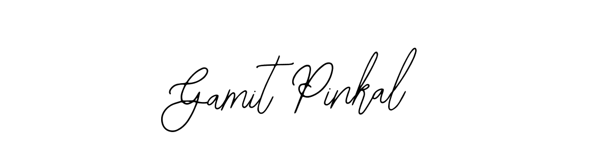 The best way (Bearetta-2O07w) to make a short signature is to pick only two or three words in your name. The name Gamit Pinkal include a total of six letters. For converting this name. Gamit Pinkal signature style 12 images and pictures png