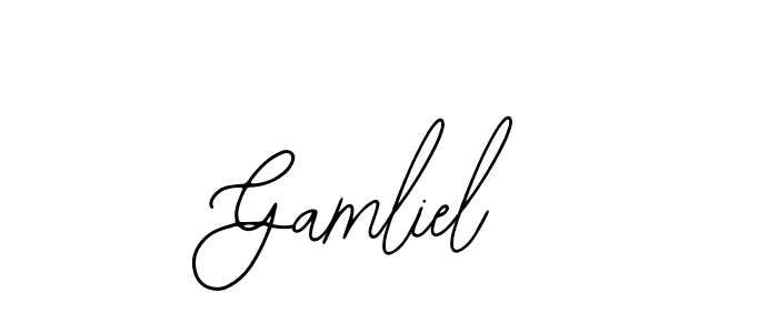 How to make Gamliel signature? Bearetta-2O07w is a professional autograph style. Create handwritten signature for Gamliel name. Gamliel signature style 12 images and pictures png