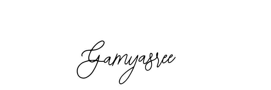 The best way (Bearetta-2O07w) to make a short signature is to pick only two or three words in your name. The name Gamyasree include a total of six letters. For converting this name. Gamyasree signature style 12 images and pictures png