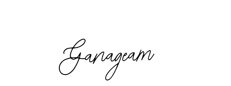 Use a signature maker to create a handwritten signature online. With this signature software, you can design (Bearetta-2O07w) your own signature for name Ganageam. Ganageam signature style 12 images and pictures png