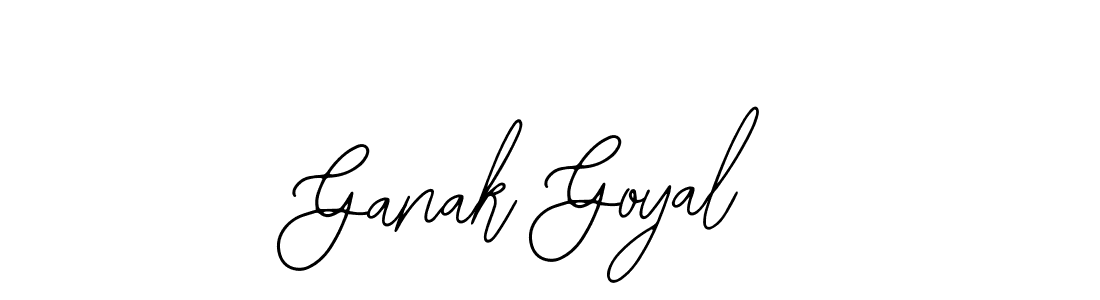 Similarly Bearetta-2O07w is the best handwritten signature design. Signature creator online .You can use it as an online autograph creator for name Ganak Goyal. Ganak Goyal signature style 12 images and pictures png