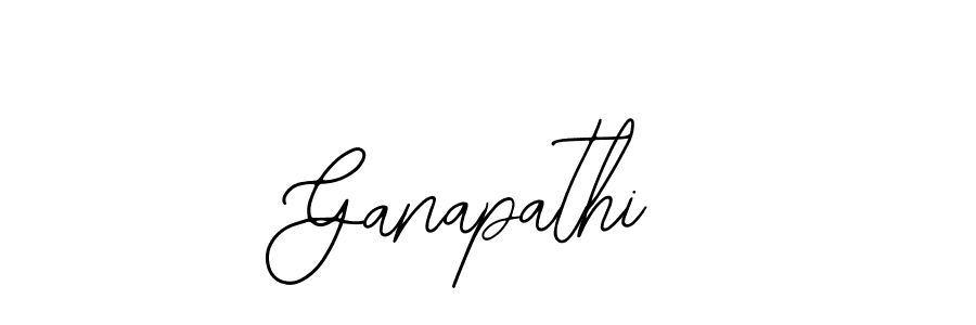 Design your own signature with our free online signature maker. With this signature software, you can create a handwritten (Bearetta-2O07w) signature for name Ganapathi. Ganapathi signature style 12 images and pictures png