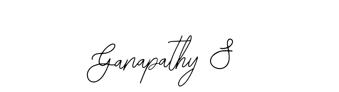Create a beautiful signature design for name Ganapathy S. With this signature (Bearetta-2O07w) fonts, you can make a handwritten signature for free. Ganapathy S signature style 12 images and pictures png