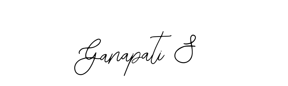 How to make Ganapati S name signature. Use Bearetta-2O07w style for creating short signs online. This is the latest handwritten sign. Ganapati S signature style 12 images and pictures png