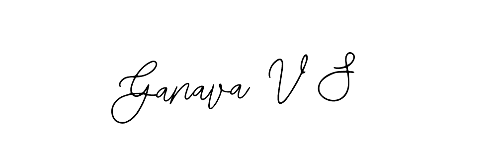 Design your own signature with our free online signature maker. With this signature software, you can create a handwritten (Bearetta-2O07w) signature for name Ganava V S. Ganava V S signature style 12 images and pictures png