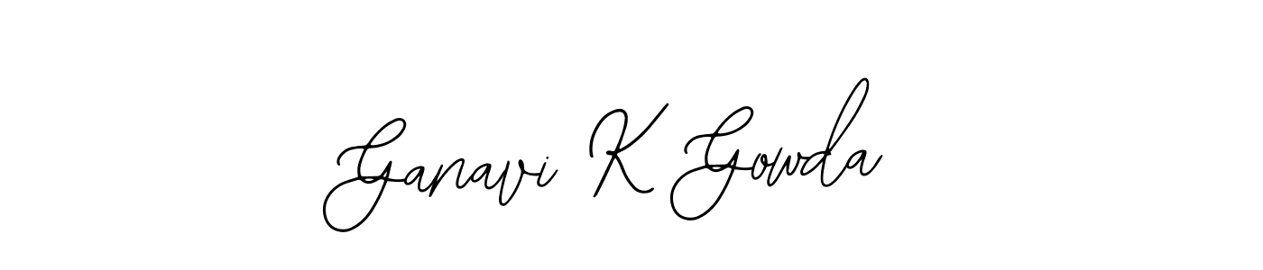 This is the best signature style for the Ganavi K Gowda name. Also you like these signature font (Bearetta-2O07w). Mix name signature. Ganavi K Gowda signature style 12 images and pictures png