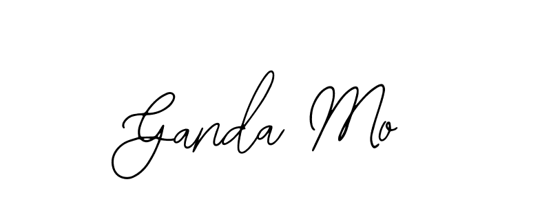 Design your own signature with our free online signature maker. With this signature software, you can create a handwritten (Bearetta-2O07w) signature for name Ganda Mo. Ganda Mo signature style 12 images and pictures png