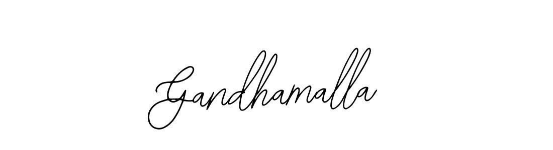 You should practise on your own different ways (Bearetta-2O07w) to write your name (Gandhamalla) in signature. don't let someone else do it for you. Gandhamalla signature style 12 images and pictures png