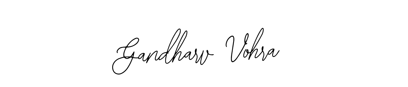 How to make Gandharv Vohra signature? Bearetta-2O07w is a professional autograph style. Create handwritten signature for Gandharv Vohra name. Gandharv Vohra signature style 12 images and pictures png