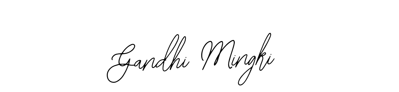 Make a short Gandhi Mingki signature style. Manage your documents anywhere anytime using Bearetta-2O07w. Create and add eSignatures, submit forms, share and send files easily. Gandhi Mingki signature style 12 images and pictures png