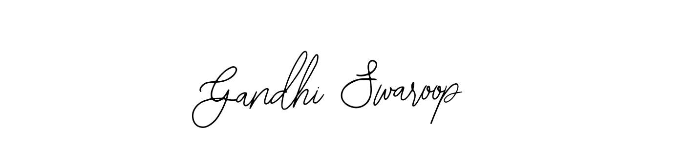 How to make Gandhi Swaroop name signature. Use Bearetta-2O07w style for creating short signs online. This is the latest handwritten sign. Gandhi Swaroop signature style 12 images and pictures png