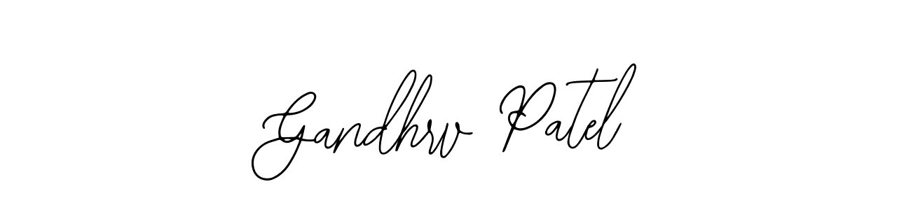 Use a signature maker to create a handwritten signature online. With this signature software, you can design (Bearetta-2O07w) your own signature for name Gandhrv Patel. Gandhrv Patel signature style 12 images and pictures png