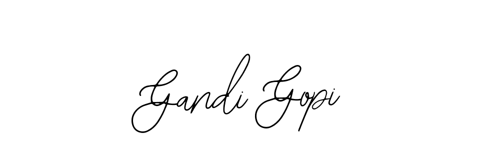 Similarly Bearetta-2O07w is the best handwritten signature design. Signature creator online .You can use it as an online autograph creator for name Gandi Gopi. Gandi Gopi signature style 12 images and pictures png