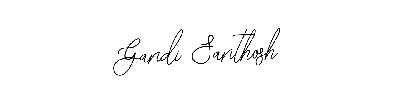 if you are searching for the best signature style for your name Gandi Santhosh. so please give up your signature search. here we have designed multiple signature styles  using Bearetta-2O07w. Gandi Santhosh signature style 12 images and pictures png