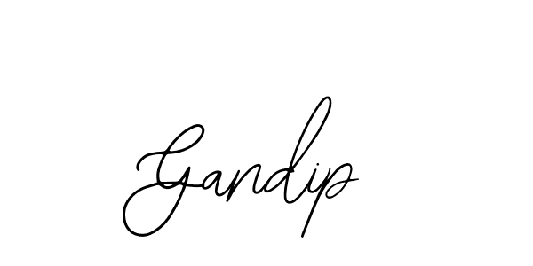 How to make Gandip name signature. Use Bearetta-2O07w style for creating short signs online. This is the latest handwritten sign. Gandip signature style 12 images and pictures png