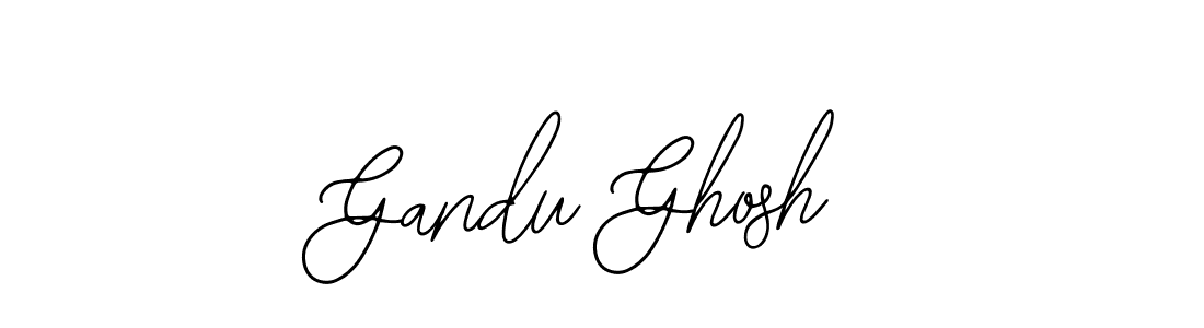 You should practise on your own different ways (Bearetta-2O07w) to write your name (Gandu Ghosh) in signature. don't let someone else do it for you. Gandu Ghosh signature style 12 images and pictures png