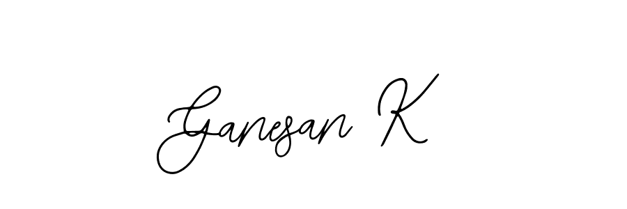 Also You can easily find your signature by using the search form. We will create Ganesan K name handwritten signature images for you free of cost using Bearetta-2O07w sign style. Ganesan K signature style 12 images and pictures png