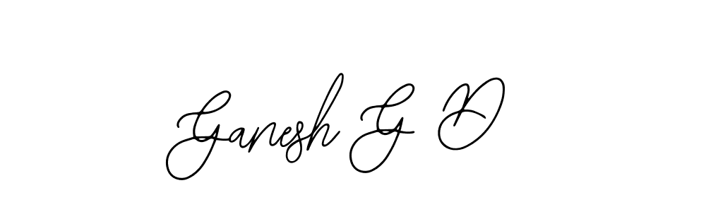 Ganesh G D stylish signature style. Best Handwritten Sign (Bearetta-2O07w) for my name. Handwritten Signature Collection Ideas for my name Ganesh G D. Ganesh G D signature style 12 images and pictures png