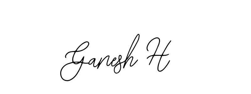 Use a signature maker to create a handwritten signature online. With this signature software, you can design (Bearetta-2O07w) your own signature for name Ganesh H. Ganesh H signature style 12 images and pictures png