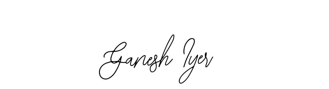 Similarly Bearetta-2O07w is the best handwritten signature design. Signature creator online .You can use it as an online autograph creator for name Ganesh Iyer. Ganesh Iyer signature style 12 images and pictures png