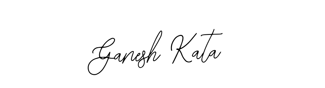 You should practise on your own different ways (Bearetta-2O07w) to write your name (Ganesh Kata) in signature. don't let someone else do it for you. Ganesh Kata signature style 12 images and pictures png