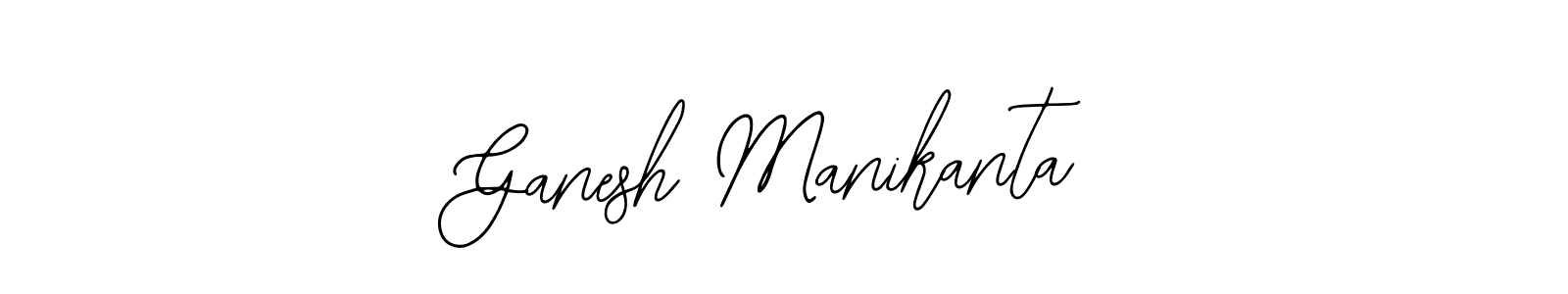 Use a signature maker to create a handwritten signature online. With this signature software, you can design (Bearetta-2O07w) your own signature for name Ganesh Manikanta. Ganesh Manikanta signature style 12 images and pictures png