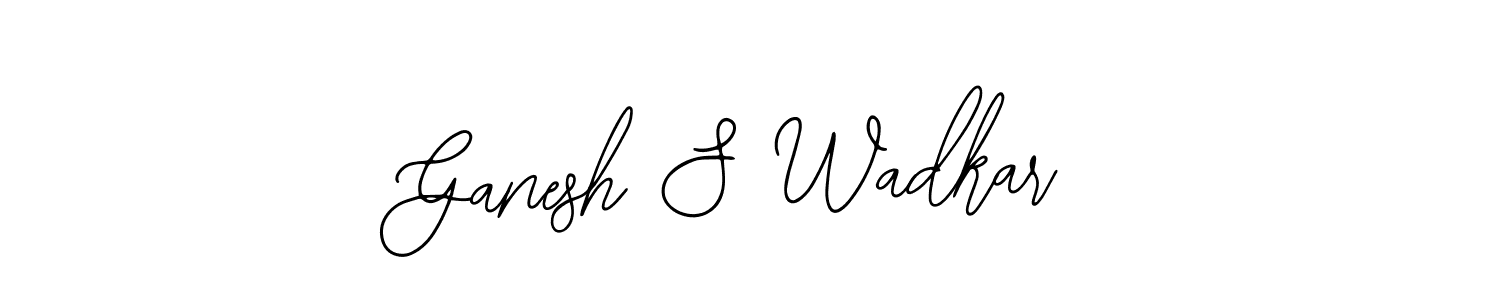 How to Draw Ganesh S Wadkar signature style? Bearetta-2O07w is a latest design signature styles for name Ganesh S Wadkar. Ganesh S Wadkar signature style 12 images and pictures png