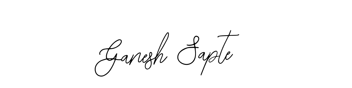 You should practise on your own different ways (Bearetta-2O07w) to write your name (Ganesh Sapte) in signature. don't let someone else do it for you. Ganesh Sapte signature style 12 images and pictures png