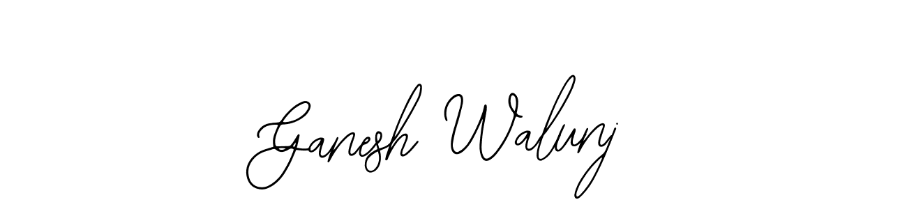 Bearetta-2O07w is a professional signature style that is perfect for those who want to add a touch of class to their signature. It is also a great choice for those who want to make their signature more unique. Get Ganesh Walunj name to fancy signature for free. Ganesh Walunj signature style 12 images and pictures png
