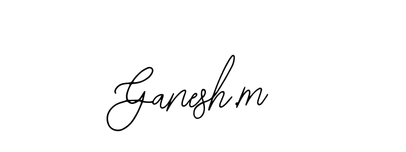 Ganesh.m stylish signature style. Best Handwritten Sign (Bearetta-2O07w) for my name. Handwritten Signature Collection Ideas for my name Ganesh.m. Ganesh.m signature style 12 images and pictures png