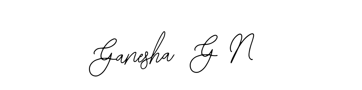 Also You can easily find your signature by using the search form. We will create Ganesha  G N name handwritten signature images for you free of cost using Bearetta-2O07w sign style. Ganesha  G N signature style 12 images and pictures png