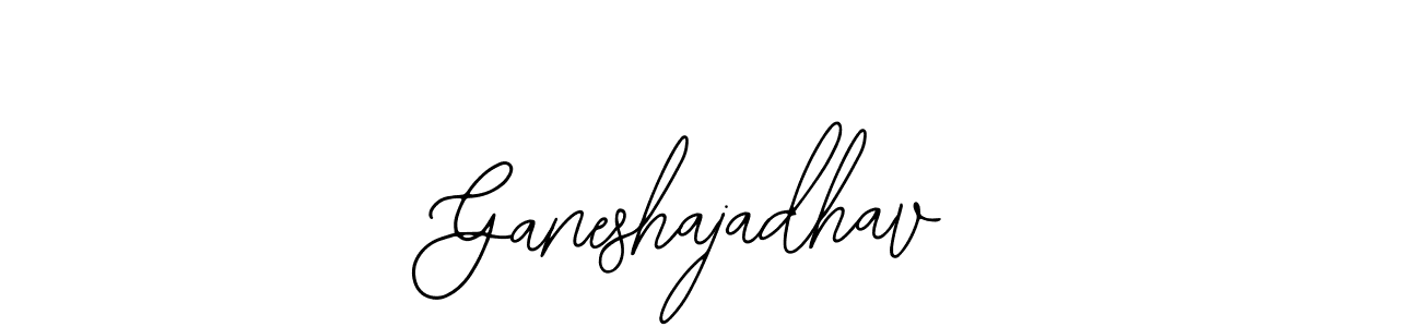 How to make Ganeshajadhav name signature. Use Bearetta-2O07w style for creating short signs online. This is the latest handwritten sign. Ganeshajadhav signature style 12 images and pictures png