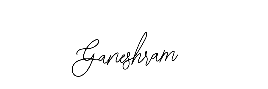 How to make Ganeshram name signature. Use Bearetta-2O07w style for creating short signs online. This is the latest handwritten sign. Ganeshram signature style 12 images and pictures png